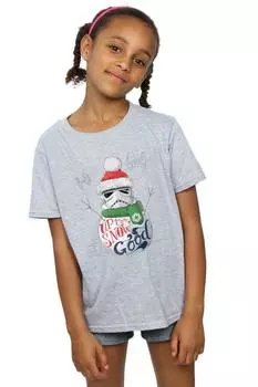 Хлопковая футболка Stormtrooper Up To Snow Star Wars, серый