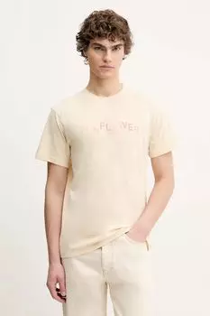 Хлопковая футболка Sunflower, бежевый