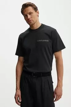 Хлопковая футболка Sunflower, черный