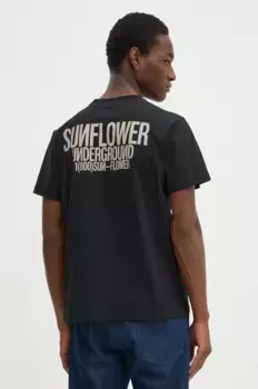 Хлопковая футболка Sunflower, черный