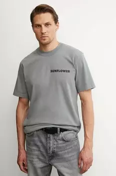 Хлопковая футболка Sunflower, серый