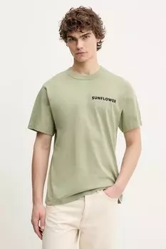 Хлопковая футболка Sunflower, зеленый