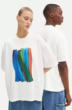 Хлопковая футболка Sunnei, белый