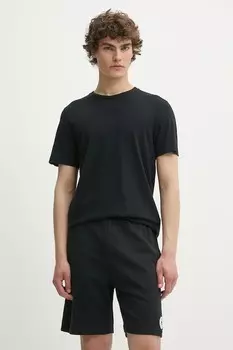 Хлопковая футболка Superdry, черный
