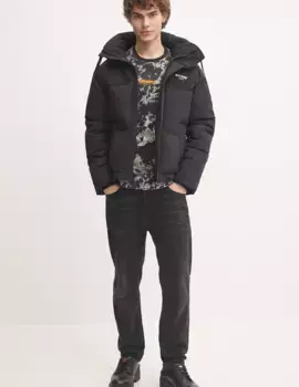 Хлопковая футболка Superdry, черный