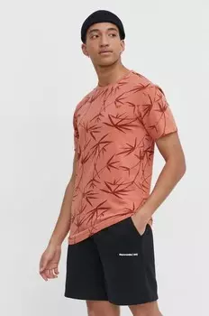 Хлопковая футболка Superdry, оранжевый