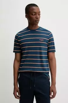 Хлопковая футболка Superdry, синий