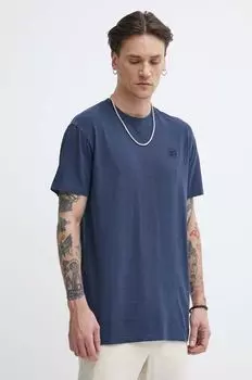 Хлопковая футболка Superdry, темно-синий