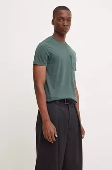 Хлопковая футболка Superdry, зеленый