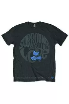 Хлопковая футболка Surround Yourself Woodstock, серый