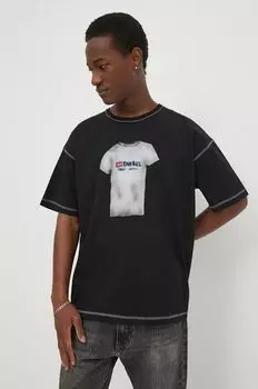 Хлопковая футболка T-boxt-n12 Diesel, черный