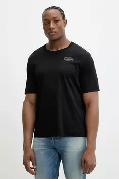 Хлопковая футболка T-MADJUST-R2 T-SHIRT Diesel, черный