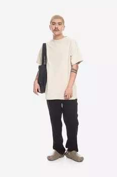 Хлопковая футболка Taikan, бежевый