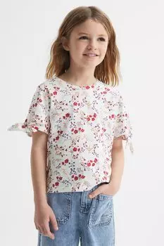 Хлопковая футболка Tally с принтом Reiss, мультиколор