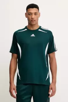 Хлопковая футболка Teamgeist Adidas Originals, зеленый