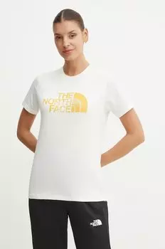Хлопковая футболка Tee - Seasonal Logo Pack The North Face, белый