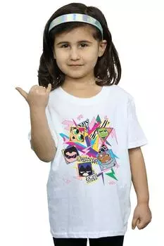 Хлопковая футболка Teen Titans Go 80s Icons DC Comics, белый