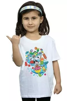 Хлопковая футболка Teen Titans Go Candy Mania DC Comics, белый