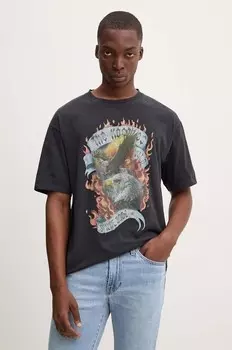 Хлопковая футболка The Kooples, черный