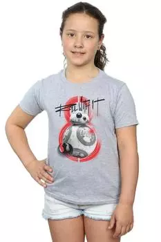 Хлопковая футболка The Last Jedi BB-8 Roll With It Star Wars, серый