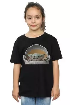 Хлопковая футболка The Mandalorian The Child Pod Star Wars, черный