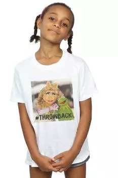 Хлопковая футболка The Muppets Throwback Photo Disney, белый