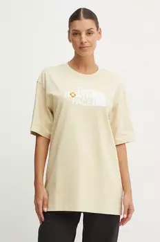 Хлопковая футболка The North Face TNF x Yinka Ilori, бежевый
