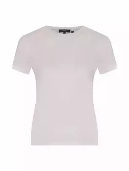 Хлопковая футболка Theory, белый