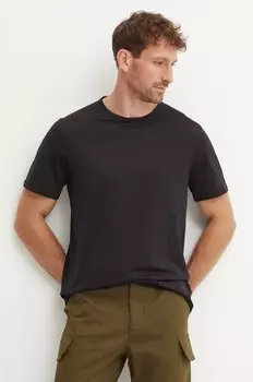 Хлопковая футболка Theory, черный