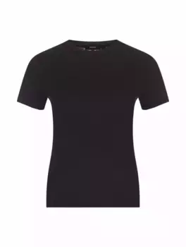 Хлопковая футболка Theory, черный