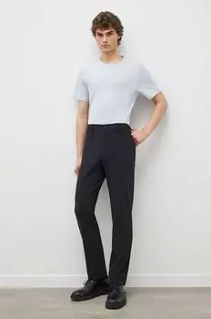 Хлопковая футболка Theory, синий