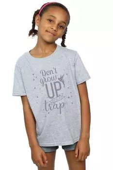 Хлопковая футболка Tinker Bell Don't Grow Up Disney, серый
