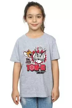 Хлопковая футболка Tomic Energy Tom & Jerry, серый