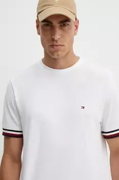 Хлопковая футболка Tommy Hilfiger, белый