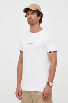 Хлопковая футболка Tommy Hilfiger, белый