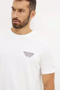 Хлопковая футболка Tommy Hilfiger, белый