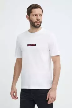 Хлопковая футболка Tommy Hilfiger, белый