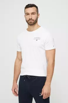 Хлопковая футболка Tommy Hilfiger, белый