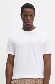 Хлопковая футболка Tommy Hilfiger, бежевый