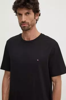 Хлопковая футболка Tommy Hilfiger, черный