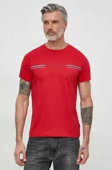 Хлопковая футболка Tommy Hilfiger, красный