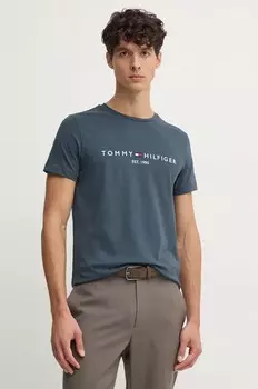 Хлопковая футболка Tommy Hilfiger, серый