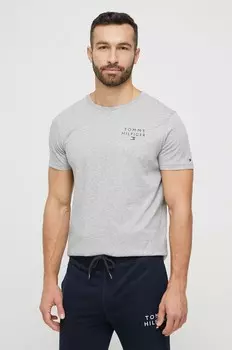 Хлопковая футболка Tommy Hilfiger, серый