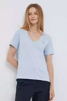 Хлопковая футболка Tommy Hilfiger, синий