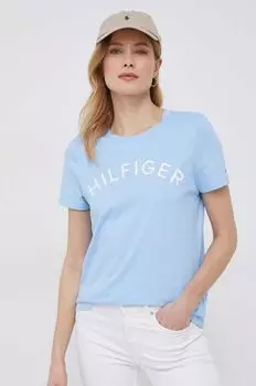 Хлопковая футболка Tommy Hilfiger, синий