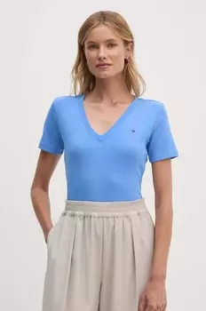 Хлопковая футболка Tommy Hilfiger, синий
