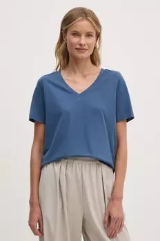Хлопковая футболка Tommy Hilfiger, синий