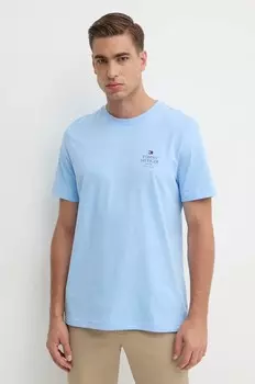 Хлопковая футболка Tommy Hilfiger, синий