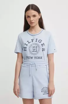 Хлопковая футболка Tommy Hilfiger, синий