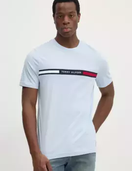 Хлопковая футболка Tommy Hilfiger, синий